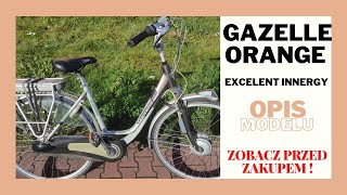 Kultowy rower elektryczny GAZELLE ORANGE EXCELENT INNERGY 36V opis roweru zalety wady [upl. by Friedly]