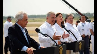 Declaración conjunta del Presidente Iván Duque y Sebastián Piñera Presidente de Chile [upl. by Roxanna863]