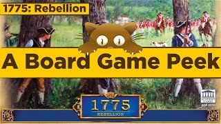 1775 Rebellion  A Board Game Peek [upl. by Theresa]