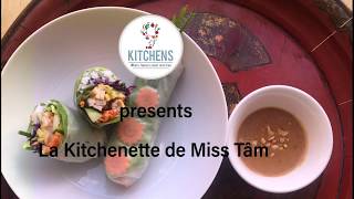 Rouleaux de printemps végétariens  Recettes de Miss Tâm [upl. by Assirat]