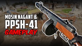 Airsoft Mosin Nagant 9130 amp Gas Blowback PPSH41 [upl. by Ainelec]