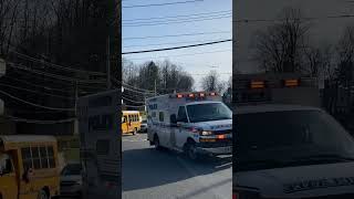 Greenburgh police EMS with Hartsdale Fire Brand New car 2172 and E171 responding to a EMS call [upl. by Magdalene]