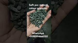 Mehndi colour soft pvc granules footwear plasticgranuals pvcgranules recycled kadamplastic [upl. by Retloc]