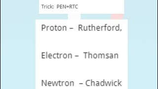 how to learn trick electron proton neutron trick electron proton neutron [upl. by Armallas778]