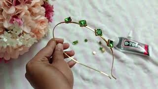 How to make hairband at home simplemethodHandmade hairbands [upl. by Aver]