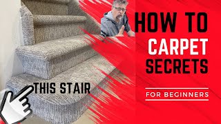 How to Carpet Stairs YourselfBullnose Stair Tutorial [upl. by Cornwell638]