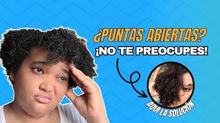 Como eliminar tus puntas abiertas con este SIMPLE remedio casero [upl. by Ahsekram847]