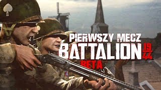 PIERWSZY MECZ  Battalion 1944 PL 1 Beta Gameplay PL [upl. by Llatsyrk]