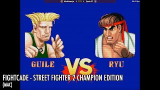 STREET FIGHTER 2 CHAMPION EDITION Akakimoju VS QesirYT FT2 FIGHTCADE [upl. by Hplodur]