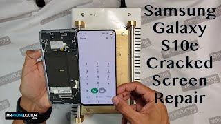 Samsung Galaxy S10e Cracked Screen Repair – Front Glass Only 2 of 2 [upl. by Eisnyl605]