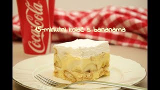 15minutni kolač s bananama • ReciPeci Sandre Gašparić [upl. by Esilehc272]