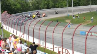 Must See Racing Pavement Wing Sprints Feature Start  Winchester Indiana Sunday May 12th 2013 [upl. by Peirce860]