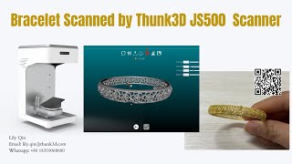 Bracelet Scanned by Thunk3D JS500 Jewelry 3D Scanner [upl. by Lleznod]