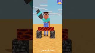 Minecraft Rock Smashing Competition minecraft minecraftanimation minecraftshorts minecraftmemes [upl. by Barbie]