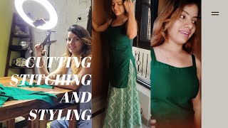 sleeveless kurti with strapscuttingstitching styling full tutorial 36sizeveena Rawat [upl. by Morice406]