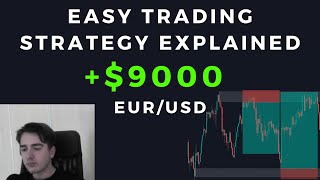 9000 Trading EURUSD  Easy Trading Strategy Explained  EURUSD Trade Breakdown [upl. by Pauiie728]