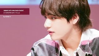 180607 LOVE YOURSELF TEAR FANSIGN V🐯 FOCUS [upl. by Soloma]