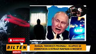 RUSIJA TERORISTI PRIZNALI  KLUPKO SE ODMOTAVA U ISTRAZI NAPADA U MOSKVI [upl. by Anrak]