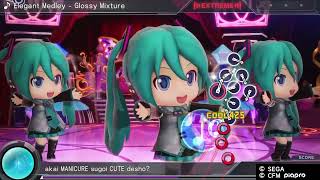 Project DIVA X Elegant Medley  Glossy Mixture  EXTREME PERFECT [upl. by Peppi]