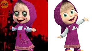 Masha And The Bear Horror Version Art 2024  bhoot  ماشا والدب  masha and the bear masha y el oso [upl. by Amie]