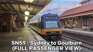 Sydney to Goulburn by Train  FULL PASSENGER VIEW [upl. by Ohare169]