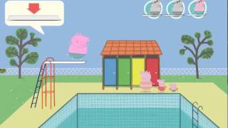 Peppa Pig English Full Episodes Games Diving Game  Papa Pig Learns to Dive amp Swim [upl. by Vittorio]