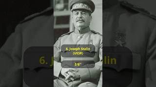 How Tall Were World War II Leaders shorts [upl. by Hiett]