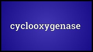 Cyclooxygenase Meaning [upl. by Bary]