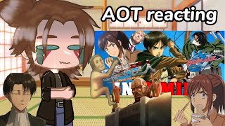 AOT reacting to AOT in 9 mins AOT Season 1 spoilers [upl. by Nonna]