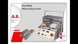 TWIN PACK BLISTERING MACHINE for LABORATORY PACKAGING [upl. by Nikolia]