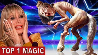 Americas Got Talent 2024 Sacred Rianas Thrilling Magic Act Wins Hearts and Golden Buzzer [upl. by Reinnej]