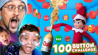 100 Button Challenge Elf on the Shelf Version  SAD DOGGY NEWS Update FV Family 2021 Buddy [upl. by Mehta255]