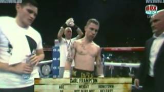 Carl Frampton vs Jérémy Parodi Combat Boxe SuperCoq Belfast 2013 N°1 [upl. by Yellat]