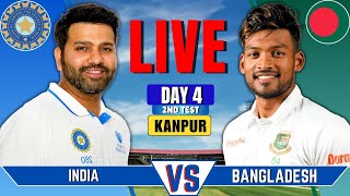 India vs Bangladesh 2nd Test Day 4  Live Cricket Match Today  IND vs BAN Live Score amp Commentary [upl. by Merilyn932]