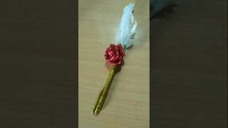 How to a simple pen to convert a unique pen weading pen nikkah pen craft diy trendingshorts [upl. by Nylicaj]