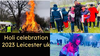 Holi celebration uk Leicester 2023 [upl. by Smoht225]