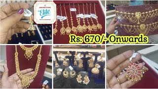 விலையுடன் SARAVANA Elite GOLD plated silver jewellery collections [upl. by Ellekcim]