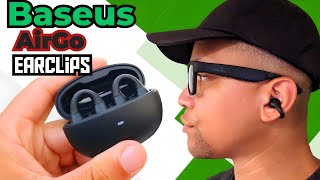 Baseus Airgo AS01 Ear clip on Bluetooth 53 Wireless Headphones 20 [upl. by Llehctim]