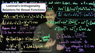 Lommels Orthogonality Relations for Bessel Functions [upl. by Idac129]