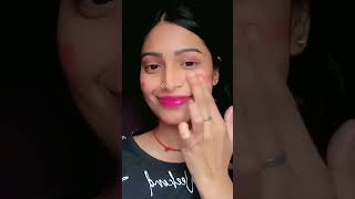 Full makeup with only 1 lipstick hack 😱shortvideo youtubeshorts trending viralvideo [upl. by Odranreb]