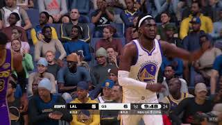 LAKERS vs WARRIORS I FULL GAME HIGHLIGHTS NBA PRE SEASON 2024 2K25 October 19 2024 Simulation [upl. by Ihc998]