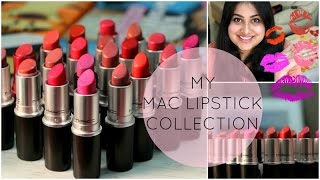 MAC Lipstick Collection  Lip Swatches 2016 [upl. by Garratt933]