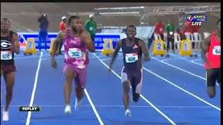 Men’s 100m final  Jamaican Olympic Trials 2024 [upl. by Reiko]