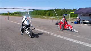 Hudiksvall TampT 2018 05 26 Lördagen Mopeddragrace [upl. by Morganne]