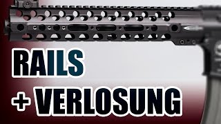 Rails von Angry Gun und PTS im Überblick  Gewinnspiel  Airsoft Review [upl. by Nodnarbal847]