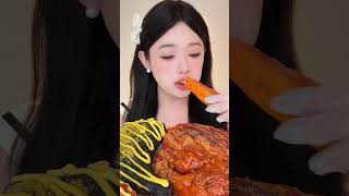 Spicy asmr eating challenges shrots koreancuisine food koreanfood rion100k eating foodie [upl. by Camilia]