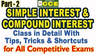 Simple Interest amp Compound Interest Part2 Concept Tricks Shortcuts Problems for IBPS RRB SSC [upl. by Phillida474]