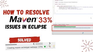 How to solve maven issues in eclipse maven eclipse [upl. by Noda325]