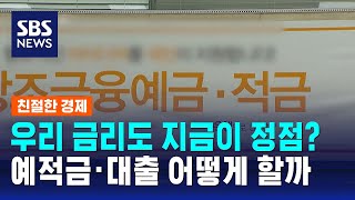 우리 금리도 지금이 정점…예적금 · 대출 어떻게 할까  SBS  친절한 경제 [upl. by Anelrad]