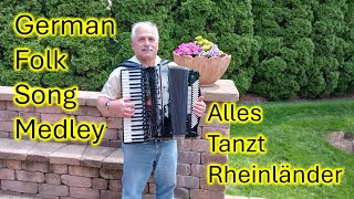 German Folk Song Medley played on the accordion [upl. by Ardnoed]